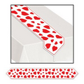 Valentine Hearts Fabric Table Runner